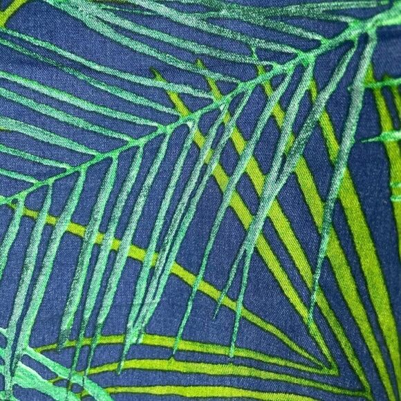 Banana Republic Women’s Tropical Green Blue Vacation Linen Blend Skirt Size 6 - Picture 6 of 9